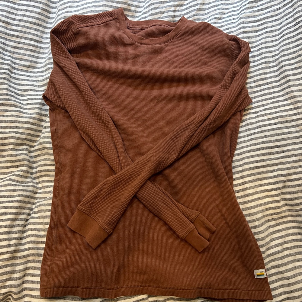 Vuori Brown Long Sleeve Tee